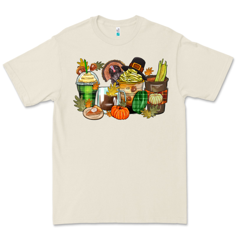 Thanksgiving Coffee Cups Premium Tee by Zillion Design Studio | Teevron