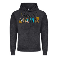 Vintage Black blessed mama Vintage Hoodie - CowhideDigitalArt