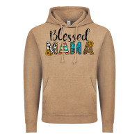 Vintage Coffee blessed mama Vintage Hoodie - CowhideDigitalArt