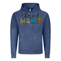 Vintage Denim blessed mama Vintage Hoodie - CowhideDigitalArt