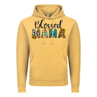 Vintage Mustard blessed mama Vintage Hoodie - CowhideDigitalArt