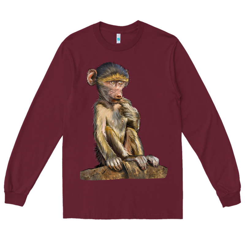 Baby Baboon Illustrations Long Sleeve Tee by LillyAllenDesigns | Teevron