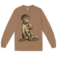 Toasted Coconut Baby Baboon Illustrations Long Sleeve Tee - LillyAllenDesigns