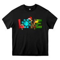 Black Western Gemstone Christmas Love Heavy Core Tee - RanaPortraitStore