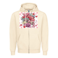Sandshell valentine's day cassette tapes Zipper Hoodie - MaliasSmallBusiness