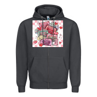 Smoke valentine's day cassette tapes Zipper Hoodie - MaliasSmallBusiness