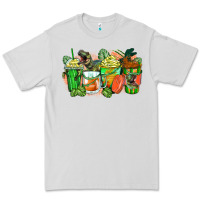 Dove Grey t rex coffee cups Premium Tee - Zillion Design Studio