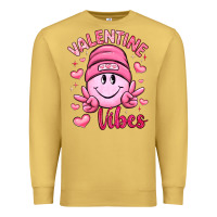 Antique Gold valentine vibes Premium Sweatshirt - LillyAllenDesigns