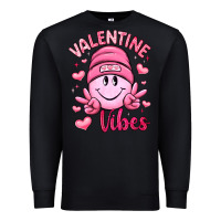 Black valentine vibes Premium Sweatshirt - LillyAllenDesigns