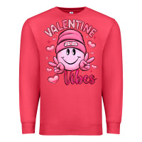 Cardinal valentine vibes Premium Sweatshirt - LillyAllenDesigns