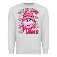 Dove Grey valentine vibes Premium Sweatshirt - LillyAllenDesigns