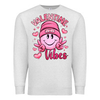 Oatmeal Heather valentine vibes Premium Sweatshirt - LillyAllenDesigns