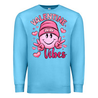 Ocean Blue valentine vibes Premium Sweatshirt - LillyAllenDesigns