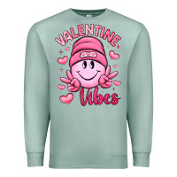 Seafoam valentine vibes Premium Sweatshirt - LillyAllenDesigns