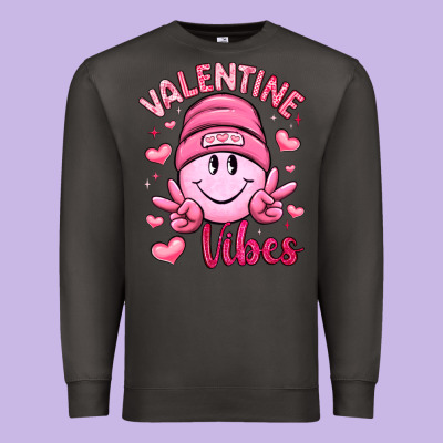 Valentine Vibes Premium Sweatshirt Designed By Lillyallendesigns