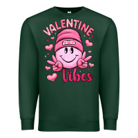 Sports Green valentine vibes Premium Sweatshirt - LillyAllenDesigns