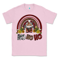 Bubblegum Pink rainbow and hohoho with gnome Classic Tee - AdoDesignShop