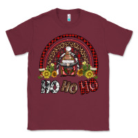 Burgundy rainbow and hohoho with gnome Classic Tee - AdoDesignShop