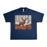 Navy reinder Urban Heavy Tee - JahusDesignShop