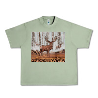 Oil Green reinder Urban Heavy Tee - JahusDesignShop