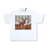 White reinder Urban Heavy Tee - JahusDesignShop