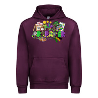 Mauve Wine tax preparer mardi gras Urban Hoodie - CowGirlArtShop
