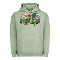 Pigment Oil Green tax preparer mardi gras Urban Hoodie - CowGirlArtShop
