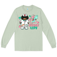 Matcha nurse life afro american nurse Long Sleeve Tee - BarkalooDesign