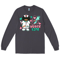 Smoke nurse life afro american nurse Long Sleeve Tee - BarkalooDesign