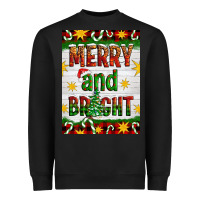 Black Merry And Bright Heavyweight Sweatshirt - Artiststas