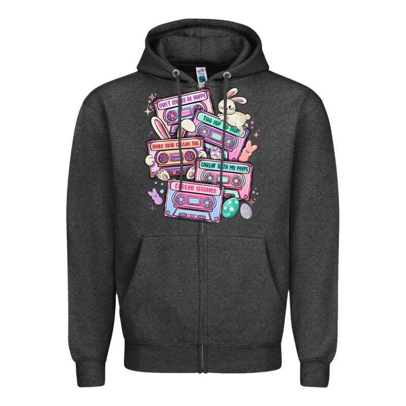 Easter Cassette Tapes Zipper Hoodie by MaliasSmallBusiness | Teevron