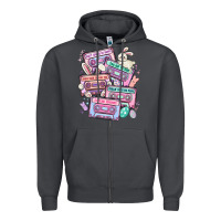 Smoke easter cassette tapes Zipper Hoodie - MaliasSmallBusiness