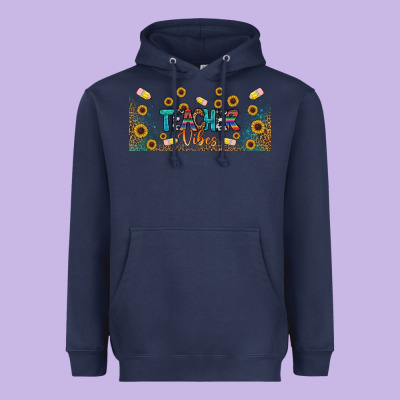 Teacher Vibes Libbey Glass Heavyweight Hoodie Designed By Bundleandbundleshop