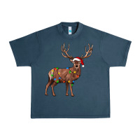 Midnight Navy reindeer Urban Heavy Tee - JahusDesignShop