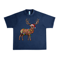 Navy reindeer Urban Heavy Tee - JahusDesignShop