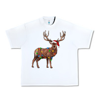 White reindeer Urban Heavy Tee - JahusDesignShop