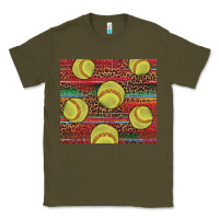 Army Green western softball Classic Tee - AdoDesignShop