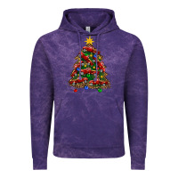 Cloud Purple christmas truck tree Vintage Hoodie - FaDigitalArtStudio