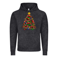 Vintage Black christmas truck tree Vintage Hoodie - FaDigitalArtStudio