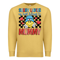 Antique Gold sorry ladies my heart belongs to mommy Premium Sweatshirt - LillyAllenDesigns