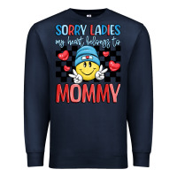 Navy sorry ladies my heart belongs to mommy Premium Sweatshirt - LillyAllenDesigns