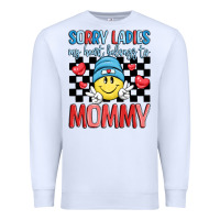 White sorry ladies my heart belongs to mommy Premium Sweatshirt - LillyAllenDesigns
