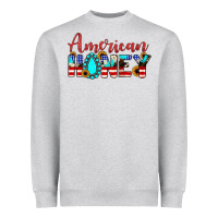 Heather Grey american honey Heavyweight Sweatshirt - JahusDesignShop