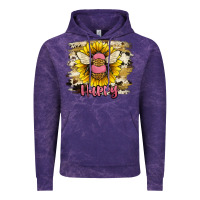 Cloud Purple bee happy Vintage Hoodie - JahusDesignShop