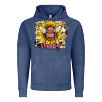 Vintage Denim bee happy Vintage Hoodie - JahusDesignShop