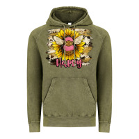 Vintage Olive bee happy Vintage Hoodie - JahusDesignShop