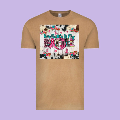 Her Battle Is My Battle Vintage Tee Designed By Jahusdesignshop