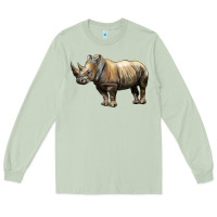 Matcha Rhino Illustrations Long Sleeve Tee - LillyAllenDesigns