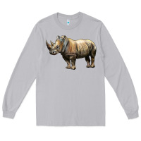 Moon Dust Rhino Illustrations Long Sleeve Tee - LillyAllenDesigns