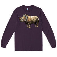 Plum Rhino Illustrations Long Sleeve Tee - LillyAllenDesigns
